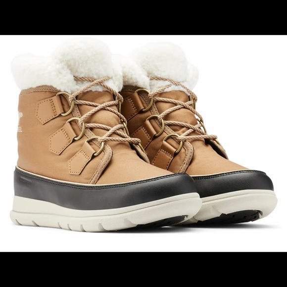 SOREL Explorer Carnival Waterproof Boot with Faux Fur Collar NEW - Picture 3 of 16